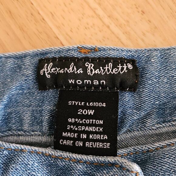 VTG Alexandra Bartlett Jeans Embellished Straight leg High Waisted - sz 20W - Picture 3 of 14